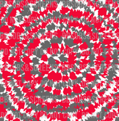 Red Gray White Team Theme Tie Dye Sublimation Print #109