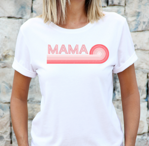 Retro Mama Shades of Pink DTF Print