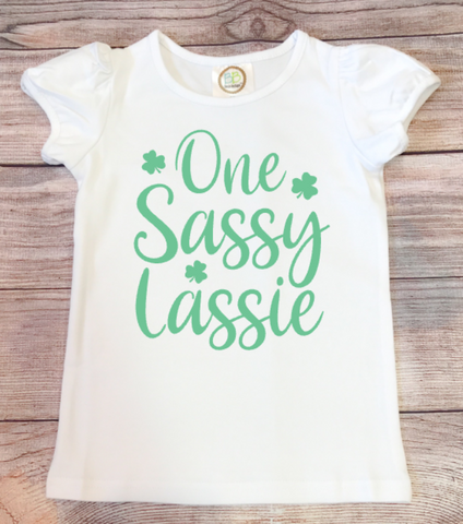 One Sassy Lassie Kids Sized Screen Print Transfer
