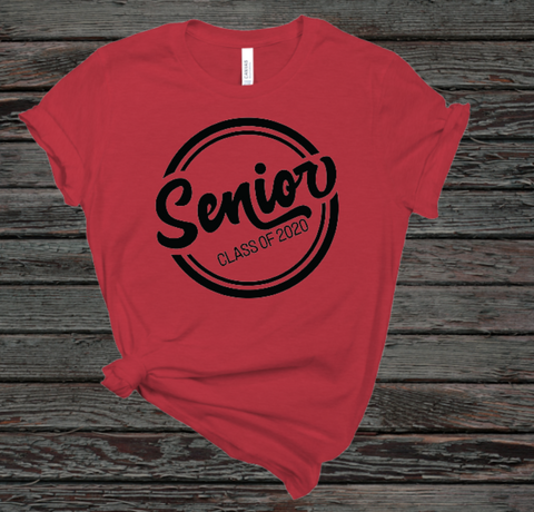 Senior 2020 Adult Sized Screen Print Transfers CLEARANCE LAST CHANCE