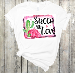Succa for Love Valentine's Sublimation Print