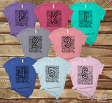 Pre-K Typography Single Color Screen Print