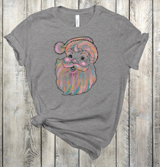 Watercolor Santa Screen Print Transfers